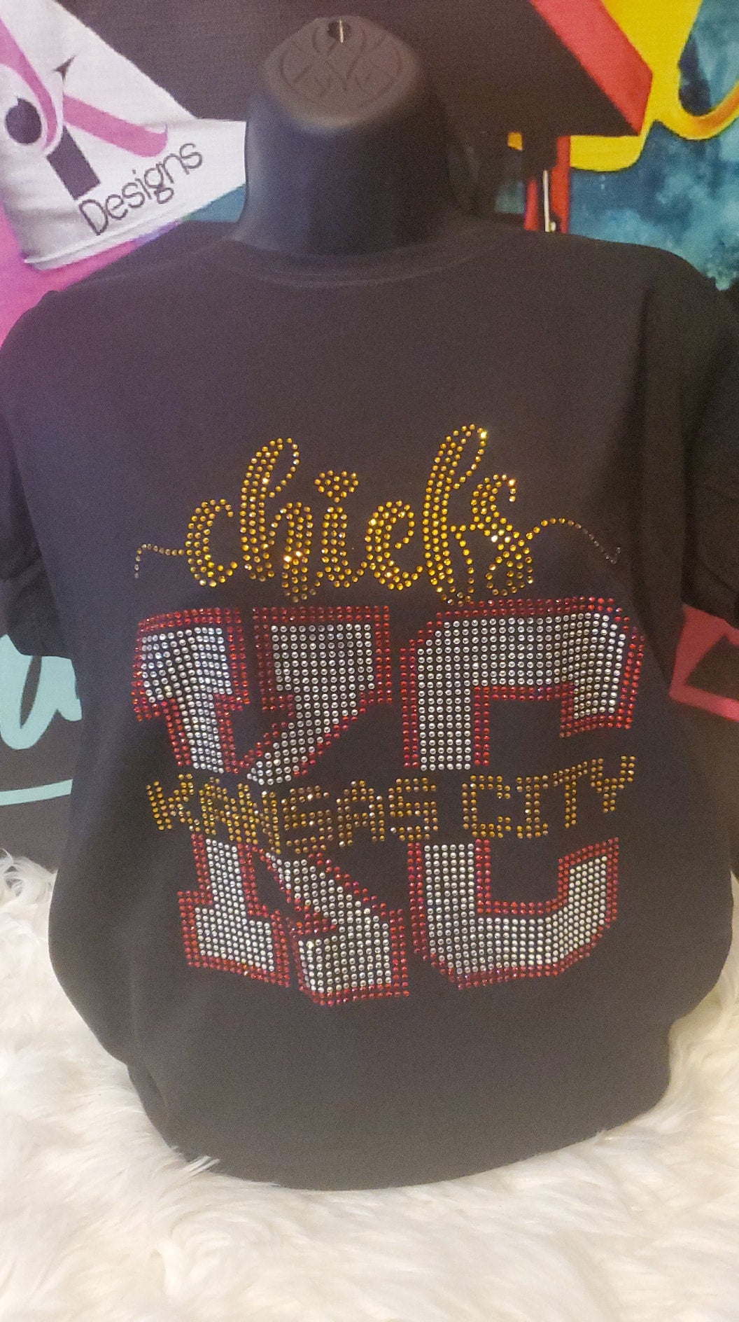 BIG KC CHIEFS RHINESTONE My Business